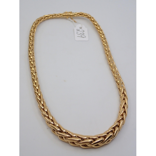 239 - An 18ct gold necklet approx. 39.3 grams