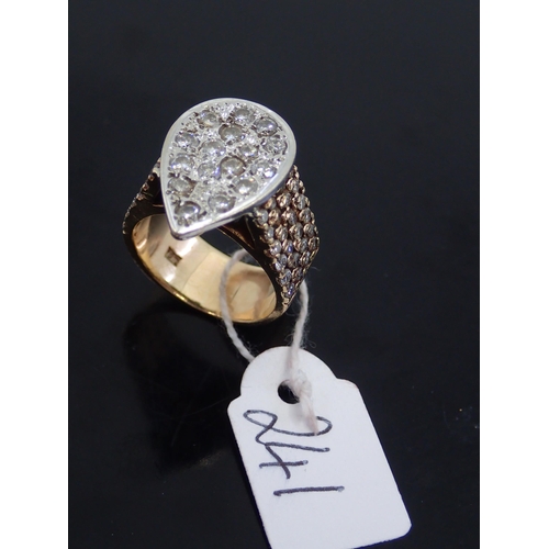 241 - A 14ct gold diamond ring approx. 12.7 grams finger size M