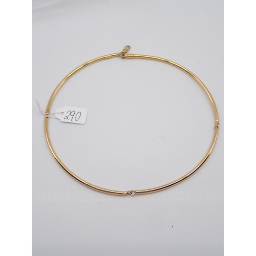 290 - An 18ct gold necklet, approx. 8 grams