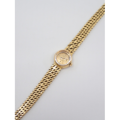 347 - An 18ct gold omega wrist watch approx. 41.8 grams length 7 inches