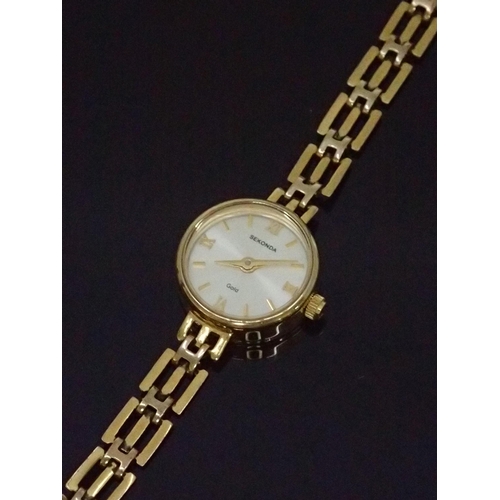 350 - A 9ct gold watch approx. 10 grams