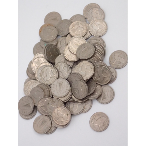 453 - A collection of Irish three pence coin (approx. 100 coins)