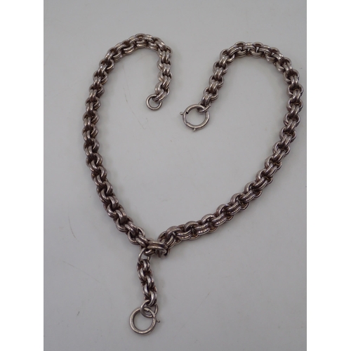 46 - A heavy silver necklace approx. 44 grams