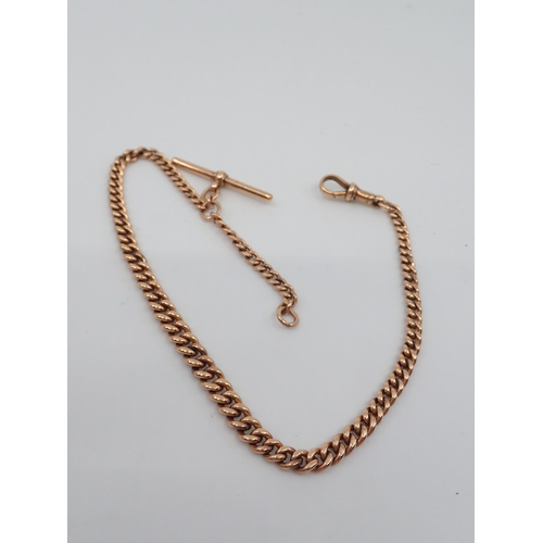 58 - A gold single albert chain approx. 24.6 grams