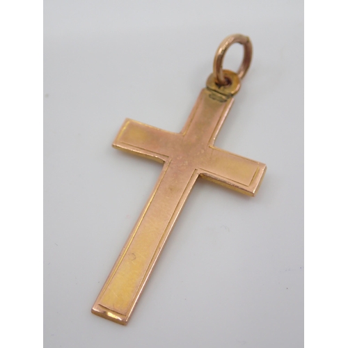 62 - A gold cross approx. 3 grams