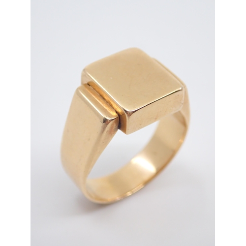 80 - A gold ring approx. 8.4 grams (french or swiss marks) finger size U