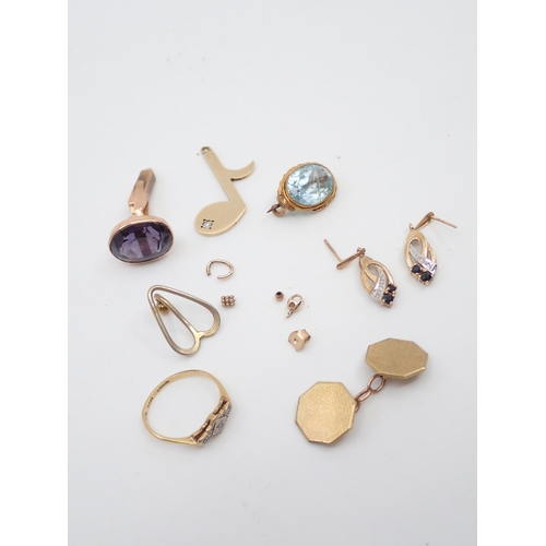 84 - A collection of jewellery approx. 19.3 grams