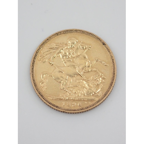 514 - A sovereign coin dated 1896