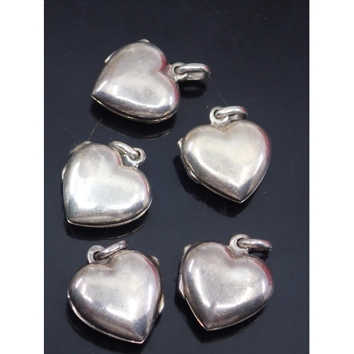 53 - Five silver lockets