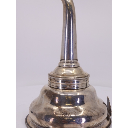 94 - A SILVER WINE FUNNEL fitted with detachable strainer, London 1809 by William Stroud approx. 72 grams... 