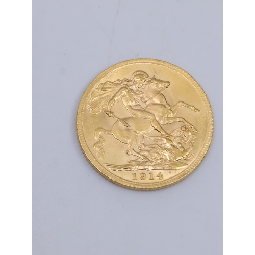 484 - A gold sovereign dated 1914