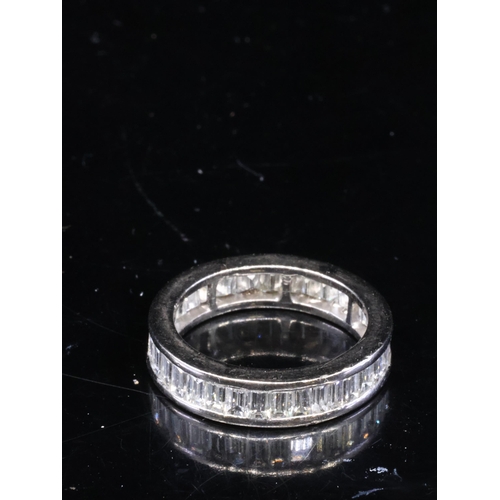 19 - A diamond full eternity ring finger size M