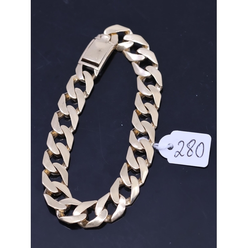 280 - A gold bracelet