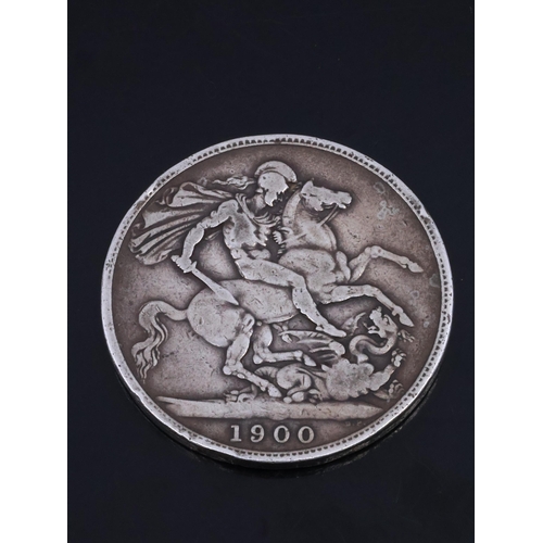 356 - A silver crown dated 1900