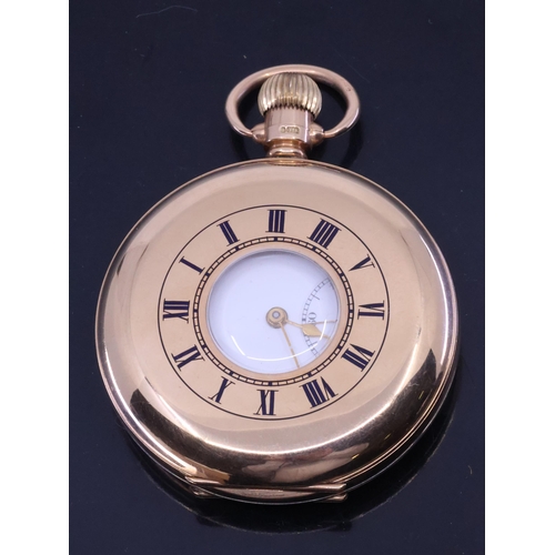 144 - A 9ct gold pocket watch approx. 93.8 grams made in Chester in 1928 or 1932