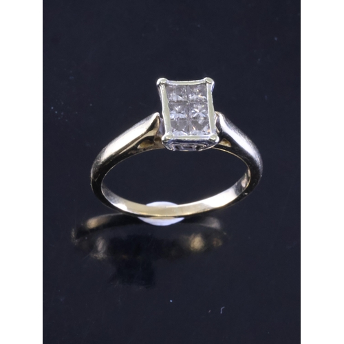 26 - A diamond cluster ring with a copy of a valuation from Martin Gear which states it is set in 18ct go... 