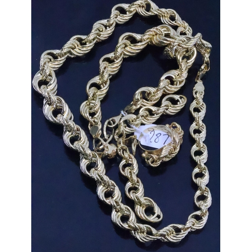 287 - A lot of 18ct gold jewellery approx. 47.2 grams