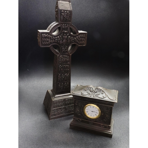 379 - A cross and clock