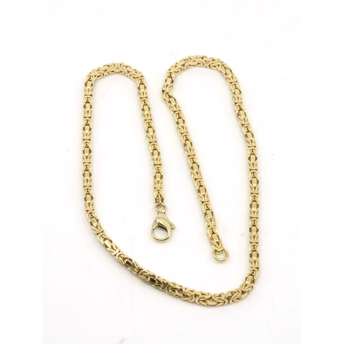 75 - An 18ct gold necklace approx. 60.6 grams, approx. 19 inches long