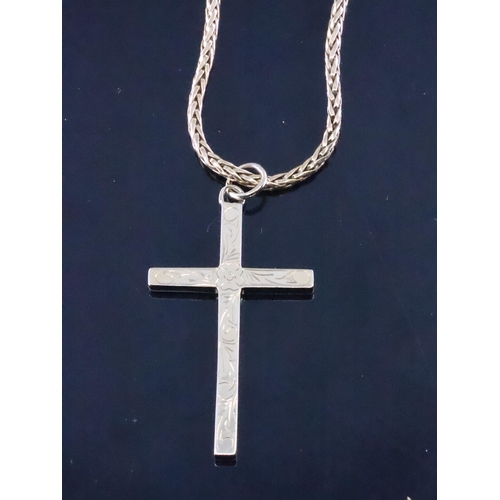 98 - A 9ct gold cross and a 9ct chain approx. 30.8 grams