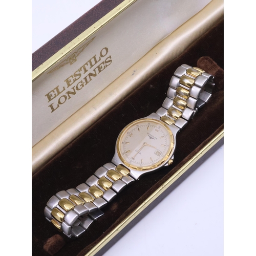 261 - A longiness wrist watch in box