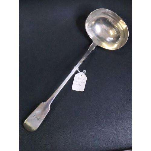 310 - An Irish silver soup ladle Dublin 1834 by Philip Weekes, Approx. 249 grams