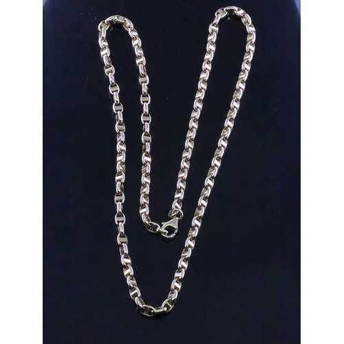 78 - A 9ct belcher necklet, estimated weight 14.5g