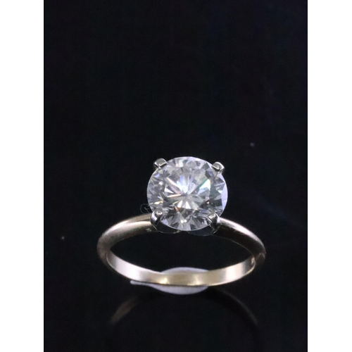 94 - A fine diamond solitaire ring with an appraisal which states the diamonds is 2.72cts I colour and SI... 