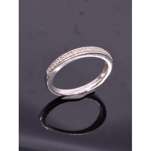 55 - A diamond half eternity ring  finger size L and a half, set in 9ct gold, total estimated weight of d... 