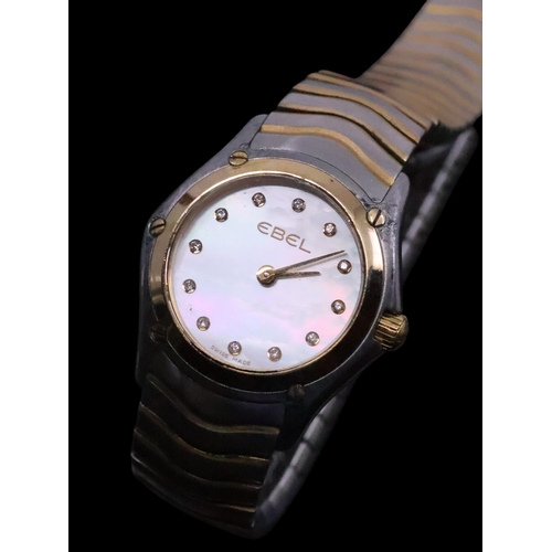 271 - A ladies Ebel diamond set watch