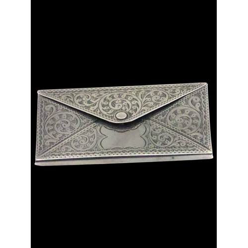 280 - A silver card holder approx. 32 grams Birmingham 1904 in the style of an envelope