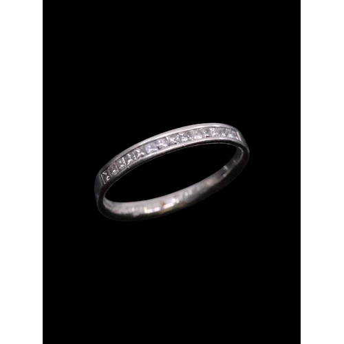 175 - A diamond half eternity ring and with a copy of an insurance valuation which states the total diamon... 