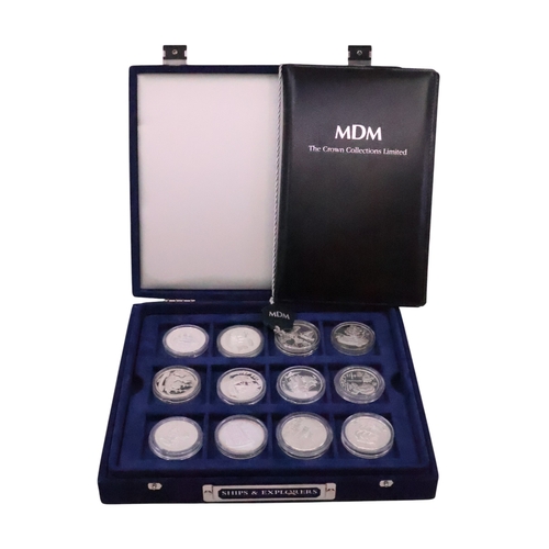 353 - A collection of silver coins in box