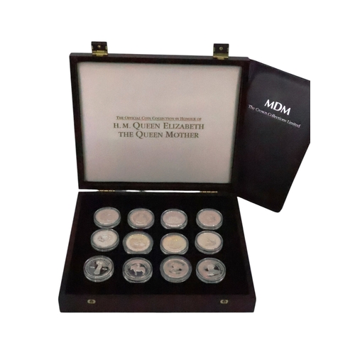 354 - A collection of silver coins in box