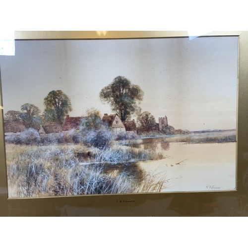 Francis Gordon Fraser (British 1879â 1931) A pair of large watercolours in gilt frame and mount. i