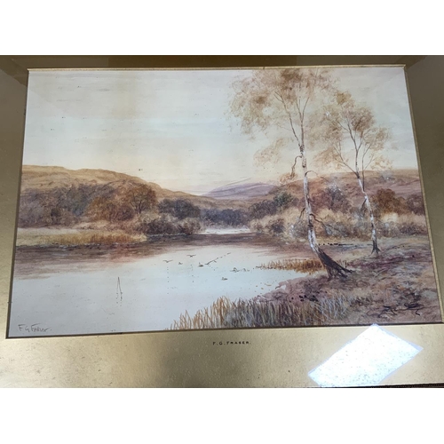 Francis Gordon Fraser (British 1879â 1931) A pair of large watercolours in gilt frame and mount. i