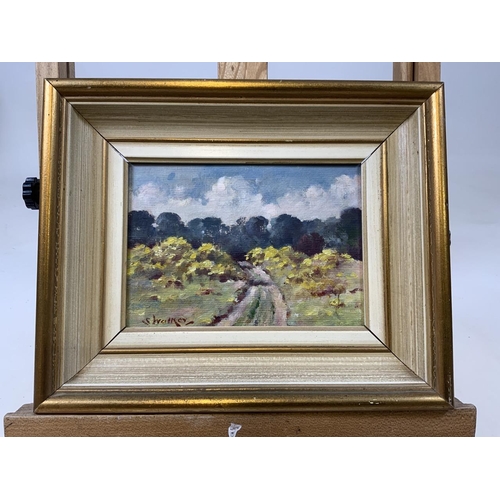24 - Stephen Walker (British 1900-2004) oil on board. Inscribed Wortham Ling, initialled SFK and dated 19... 