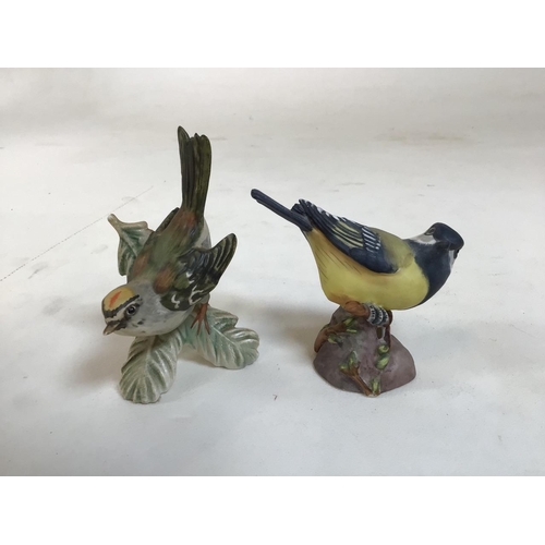 53 - 8 ceramic bird figures, from Royal Worcester, Goebel of West Germany and Beswick. Bullfinch, Great T... 