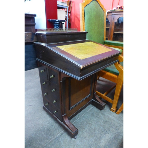 110 - A Victorian mahogany Davenport