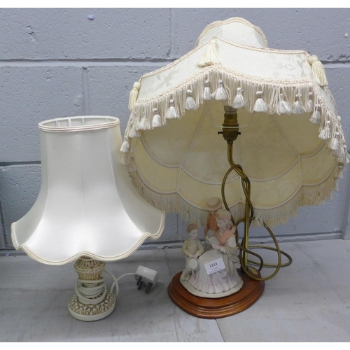 1113 - Two table lamps including Leonardo**PLEASE NOTE THIS LOT IS NOT ELIGIBLE FOR POSTING AND PACKING**