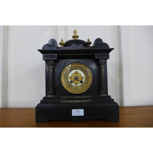 101 - A 19th Century French Marti & Cie. Belge noir mantel clock