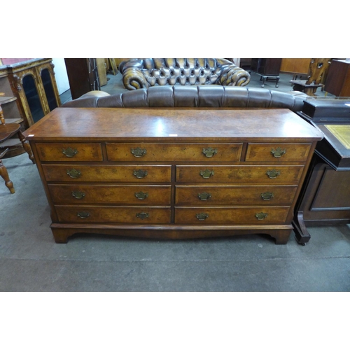 109 - A burr walnut chest of drawers