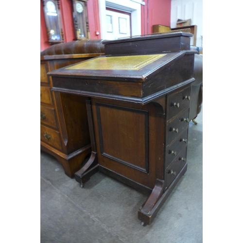 110 - A Victorian mahogany Davenport