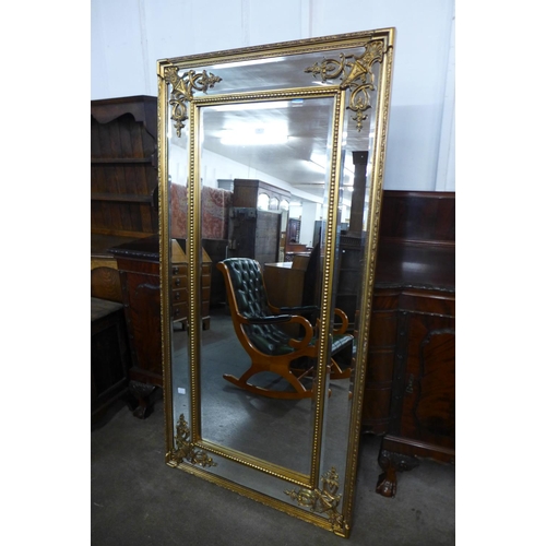 78 - A large French style gilt framed mirror (M33139) # - 92 x 183cms