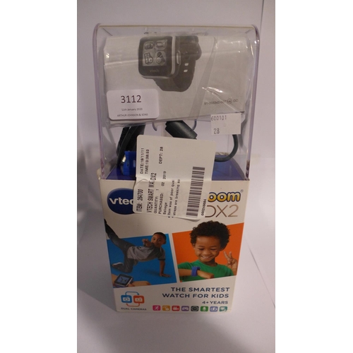 3112 - A blue V-Tech Smart watch (DX2)(with charging lead)