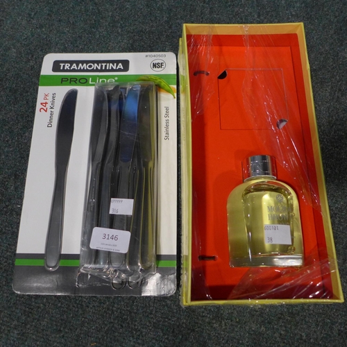 3146 - Tramontina dinner knives and Molton Brown aroma reeds diffuser