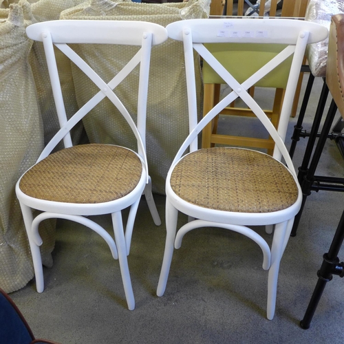 1364 - A set of six white Palm chairs