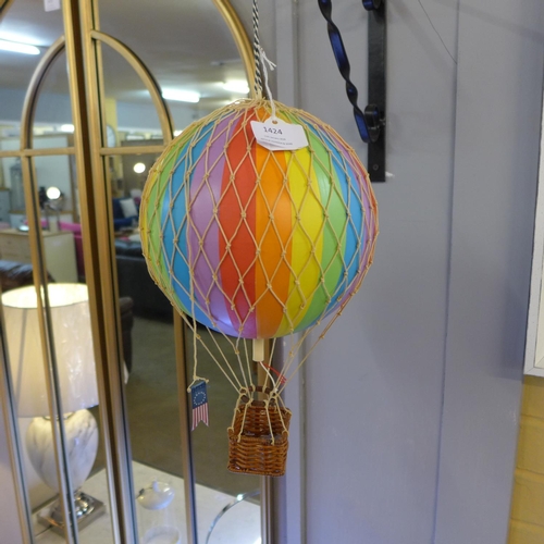 1424 - A rainbow hot air balloon mobile (AP161E19)   #