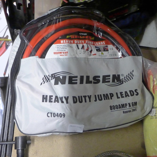 2139 - Set of Neilsen heavy duty jump leads - 800amp x 6mtrs - packaged - unused - W