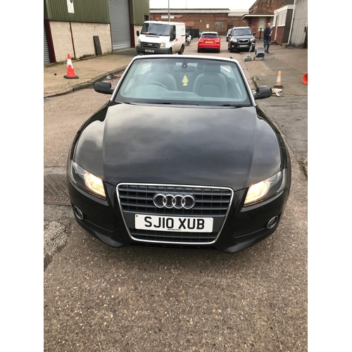 2415 - Audi 2010 Convertible car A5 TFSi 211 -SJ10 XUB Disabled tax - 1984cc - Mot 04/20 - on view Friday 1... 